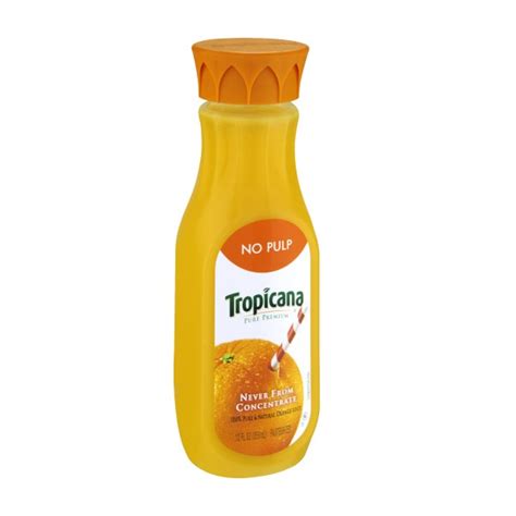 Orange Juice no Pulp - calories, carbs, nutrition