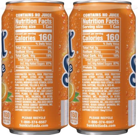 Orange Soda - calories, carbs, nutrition