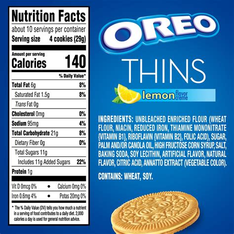 Oreo Thins - calories, carbs, nutrition