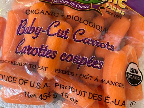 Organic Baby Carrots - calories, carbs, nutrition