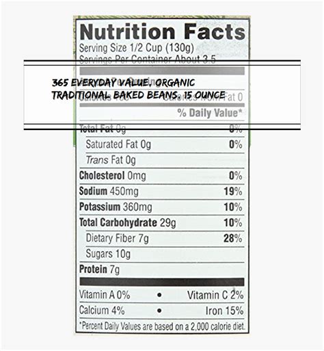 Organic Baked Beans - calories, carbs, nutrition