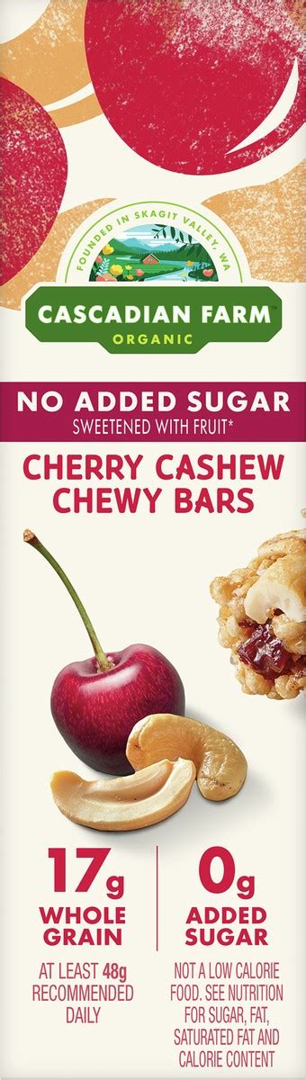 Organic Cherry Cashew Bar - calories, carbs, nutrition