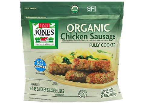 Organic Chicken Sausage - calories, carbs, nutrition