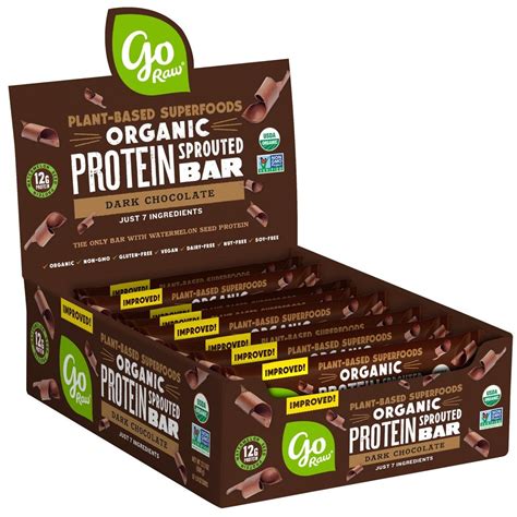 Organic Protein Bar - calories, carbs, nutrition