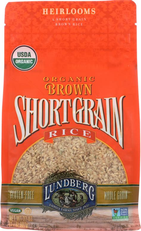 Organic Short Grain Brown Rice - calories, carbs, nutrition