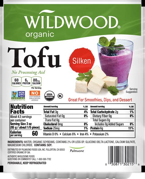 Organic Tofu - calories, carbs, nutrition