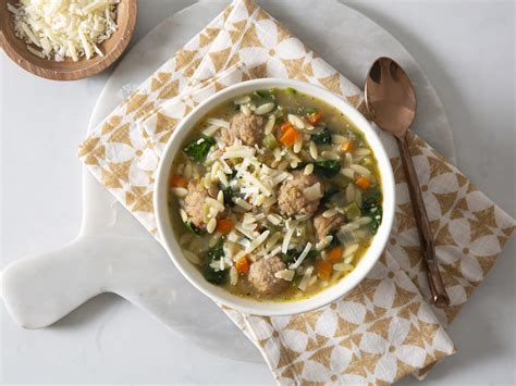 Orzo & Meatball Soup - calories, carbs, nutrition