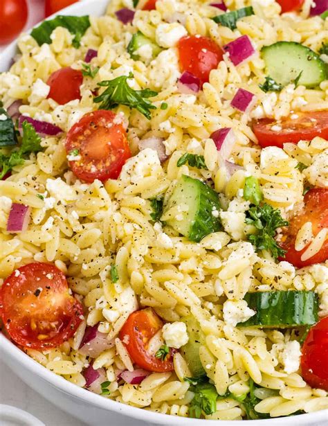 Orzo Salad with Vegetables & Herbs - calories, carbs, nutrition