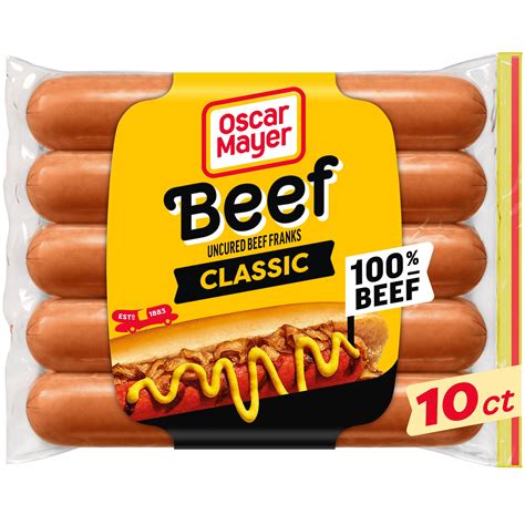 OSCAR MAYER, Wieners (beef franks) - calories, carbs, nutrition