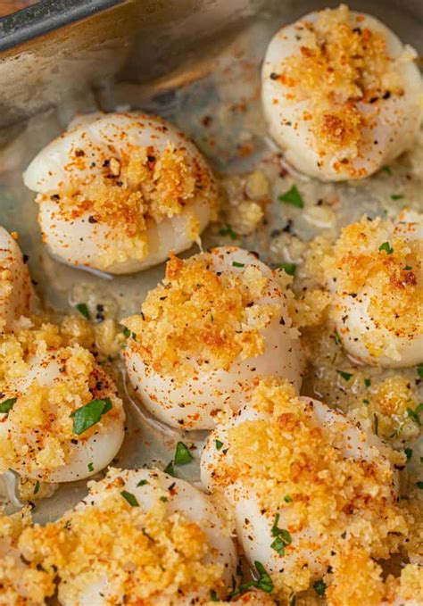 Oven Fried Scallops with Cilantro and Lime - calories, carbs, nutrition