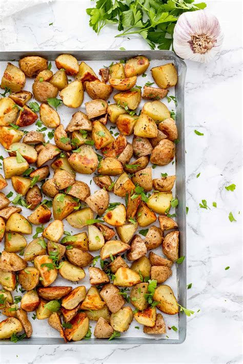 Oven Roasted Garlic Potatoes - calories, carbs, nutrition