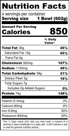 Oxtail Stew - calories, carbs, nutrition