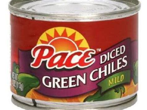 PACE, Diced Green Chilies - calories, carbs, nutrition