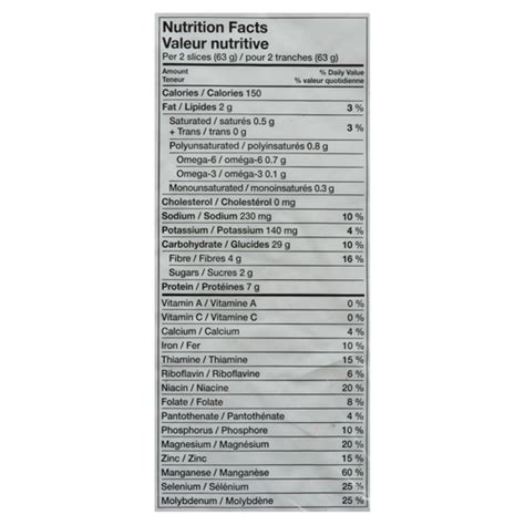 Pain 100% Ble Entier - calories, carbs, nutrition