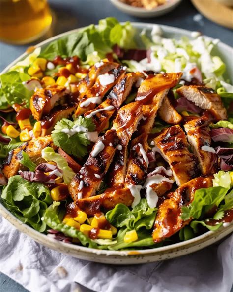 Pandinis Salad Entree BBQ Chicken Salad - calories, carbs, nutrition
