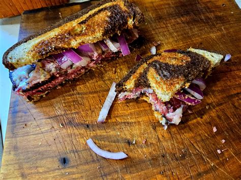 Panini Pastrami & Swiss Marble Rye - calories, carbs, nutrition