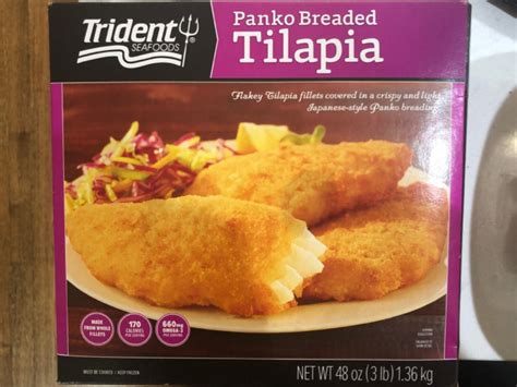 Panko Breaded Tilapia - calories, carbs, nutrition