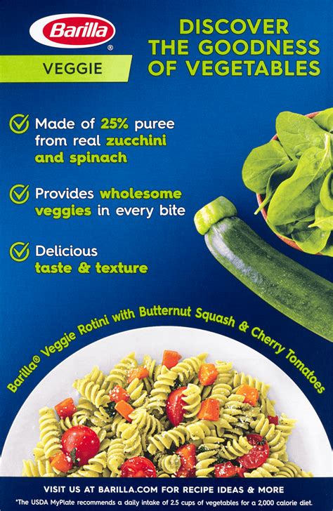 Pasta Pronto Vegetables - calories, carbs, nutrition