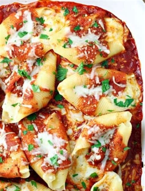 Pasta Stuffed Shells Marinara - calories, carbs, nutrition