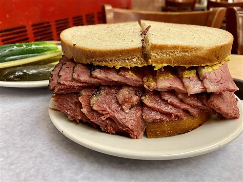 Pastrami on Rye with Yellow Mustard - calories, carbs, nutrition