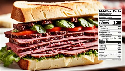 Pastrami Sandwich (57515.5) - calories, carbs, nutrition