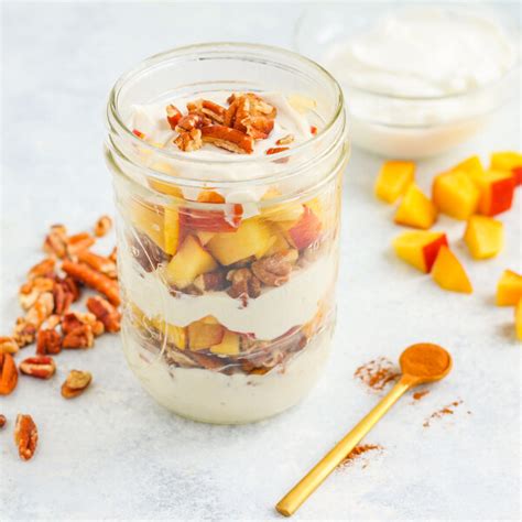 Peach and Pecan Parfait - calories, carbs, nutrition