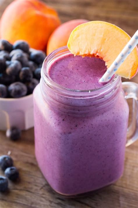 Peach Berry Spinach Smoothie - calories, carbs, nutrition