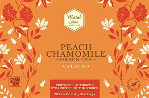 Peach, Camomile and Green Tea - calories, carbs, nutrition