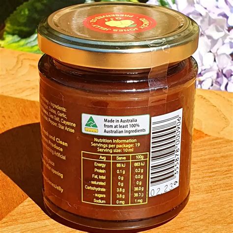 Peach Chutney - calories, carbs, nutrition