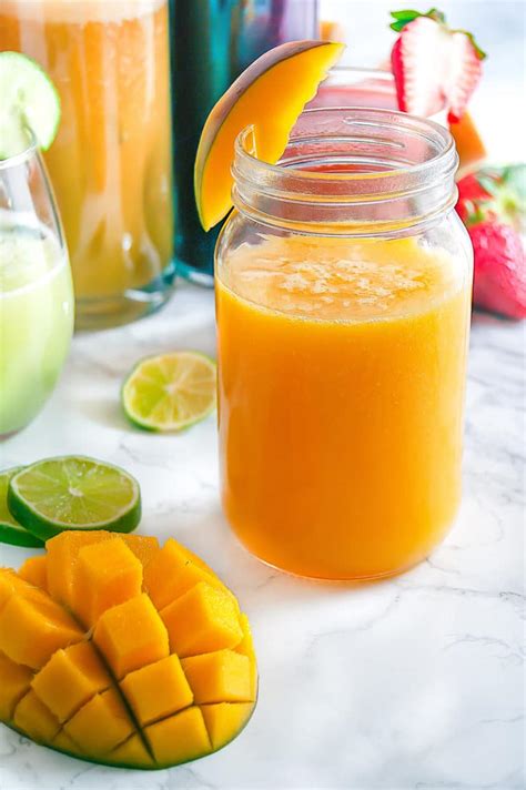 Peach Mango Mint Agua Fresca - calories, carbs, nutrition