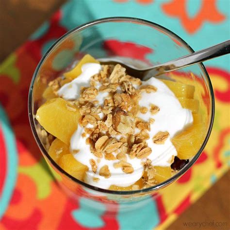 Peaches & Cream Yogurt Parfait - calories, carbs, nutrition