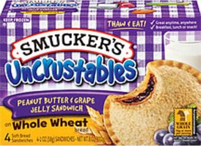 Peanut Butter & Jelly on Whole Wheat - calories, carbs, nutrition