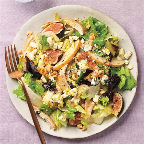 Pear and Fig Salad with Chicken - calories, carbs, nutrition