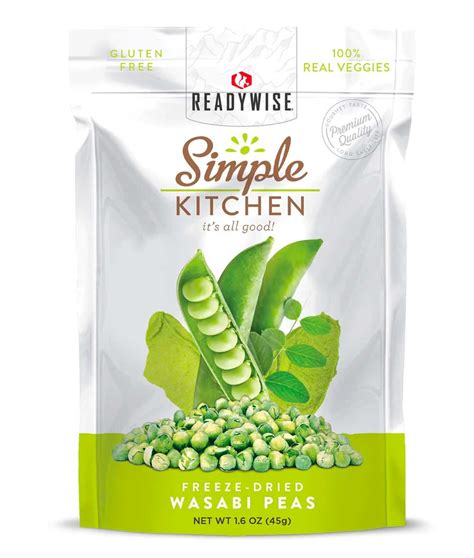 Peas Dried Wasabi 1/4 Cup - calories, carbs, nutrition