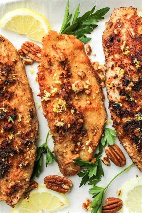 Pecan & Herb Crusted Tilapia - calories, carbs, nutrition