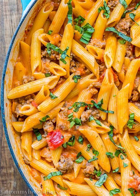 Penne and Sausage - calories, carbs, nutrition