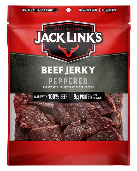 Peppered Beef Jerky - calories, carbs, nutrition