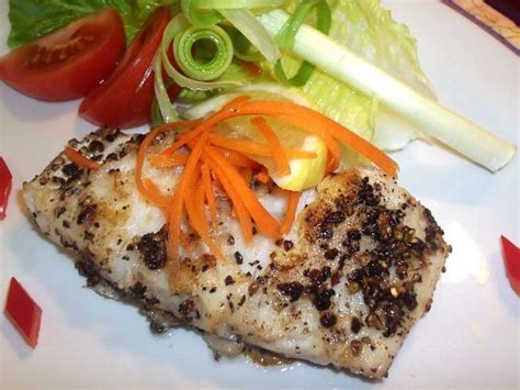 Peppered Cod - calories, carbs, nutrition