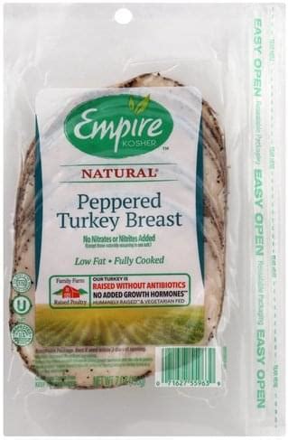 Peppered Turkey Breast - calories, carbs, nutrition