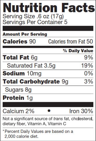 Peppermint Bark - calories, carbs, nutrition