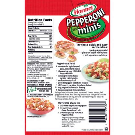Pepperoni Mini Rolletto - calories, carbs, nutrition