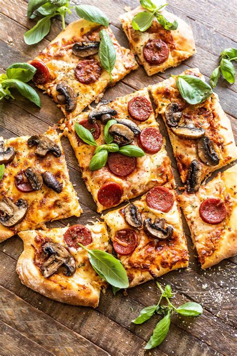 Pepperoni & Mushroom Pizza - calories, carbs, nutrition