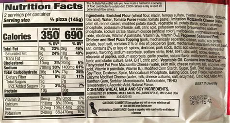 Pepperoni Party Pizza - calories, carbs, nutrition