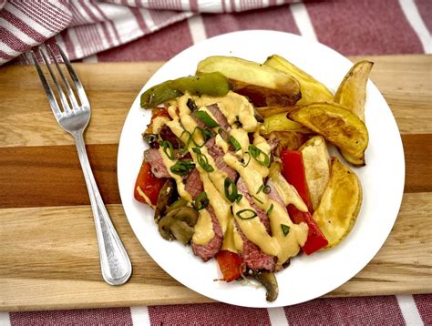 Philly Cheese Steak w/Potato Salad - calories, carbs, nutrition