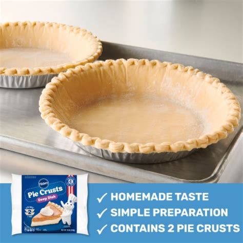 Pie crust, deep dish, frozen, baked, made with enriched flour - calories, carbs, nutrition