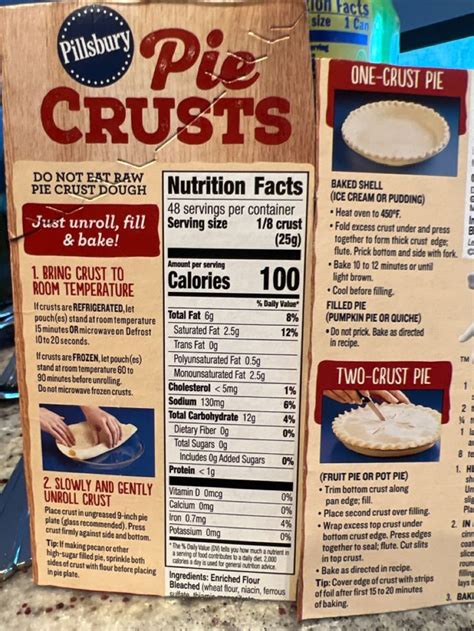 Pie Pastry - calories, carbs, nutrition