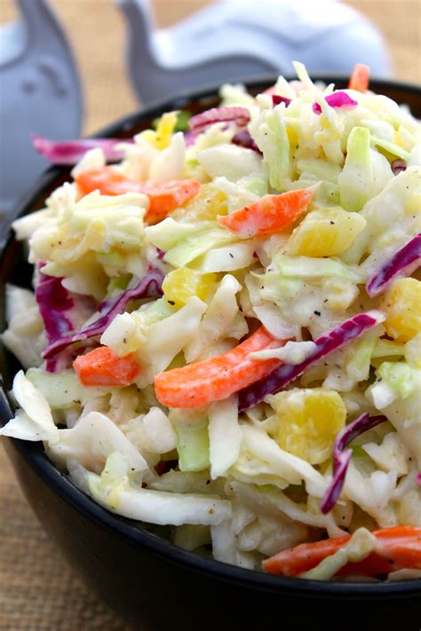 Pineapple Cole Slaw - calories, carbs, nutrition