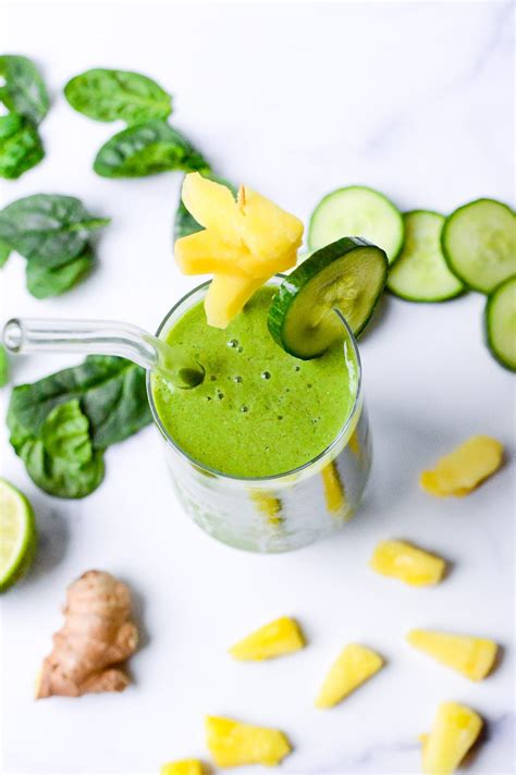 Pineapple Cucumber Smoothie - calories, carbs, nutrition