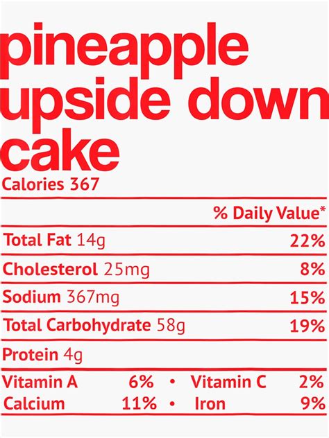 Pineapple Upside Down - calories, carbs, nutrition