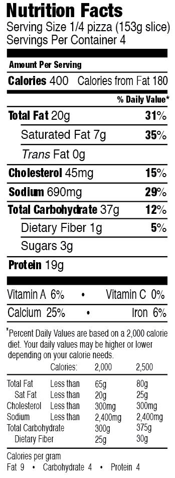 Pizza Buffalo Chicken - calories, carbs, nutrition